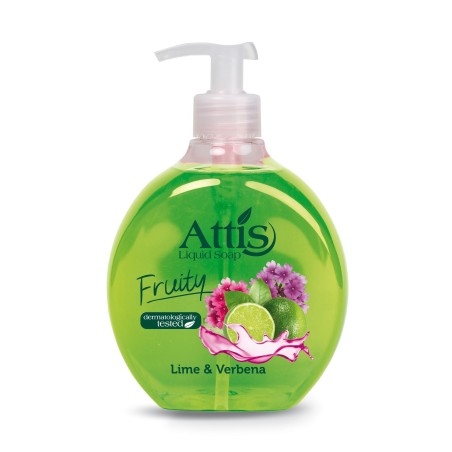 Attis Fruity owocowe mydło w płynie LIME & VERBENA 500ml