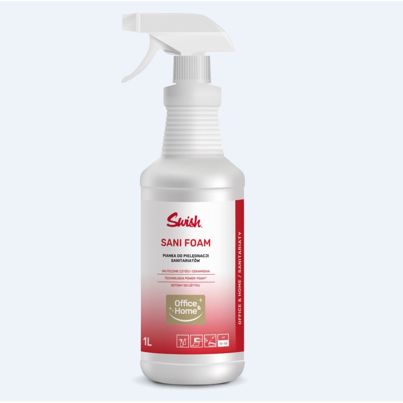 Sani Foam 1l SWISH Gotowa do użytku pianka do mycia sanitariatów