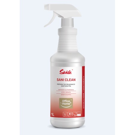 Sani Clean 1L SWISH Gotowy do użycia preparat czyszczący do sanitariatów wzbogacony o formułę ochronną