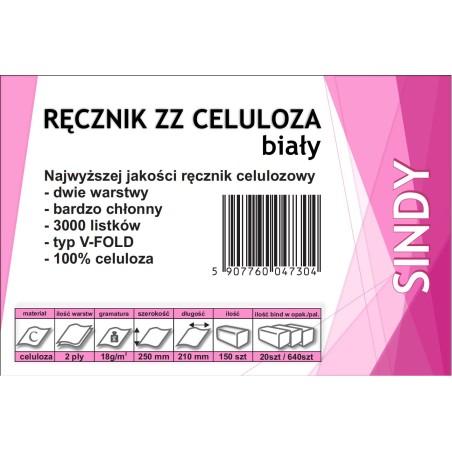 Ręcznik ZZ celuloza 2w 3000 21/25 SINDY