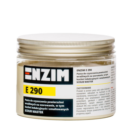E 290 500g Pasta do czyszczenia powierzchni wrażliwych na szorowanie, w tym kuchni indukcyjnych SCRUB MASTER ENZIM