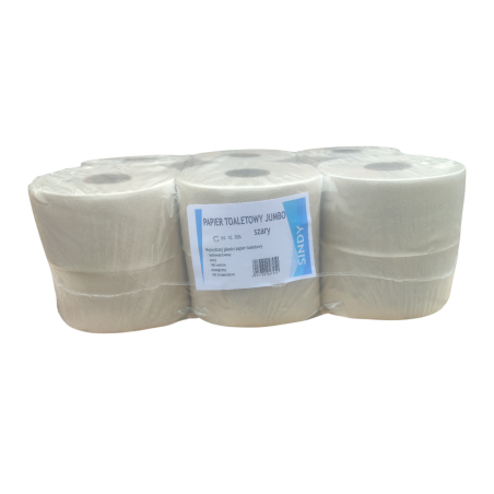 Papier toaletowy Jumbo szary 140m SINDY