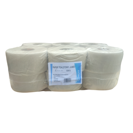 Papier toaletowy Jumbo szary 120m SINDY