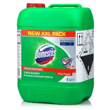 DOMESTOS 5L ŻEL DO WC TOALET DEZYNFEKUJĄCY LEŚNY PINE