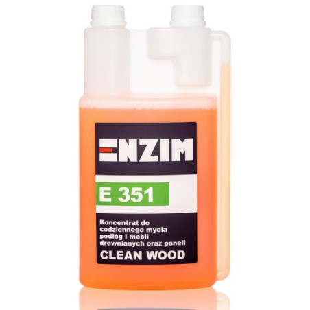 E 351 – koncentrat do codziennego mycia podłóg i mebli drewnianych oraz paneli CLEAN WOOD ENZIM