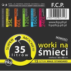 Worki na śmieci 35 litrów LDPE mocne